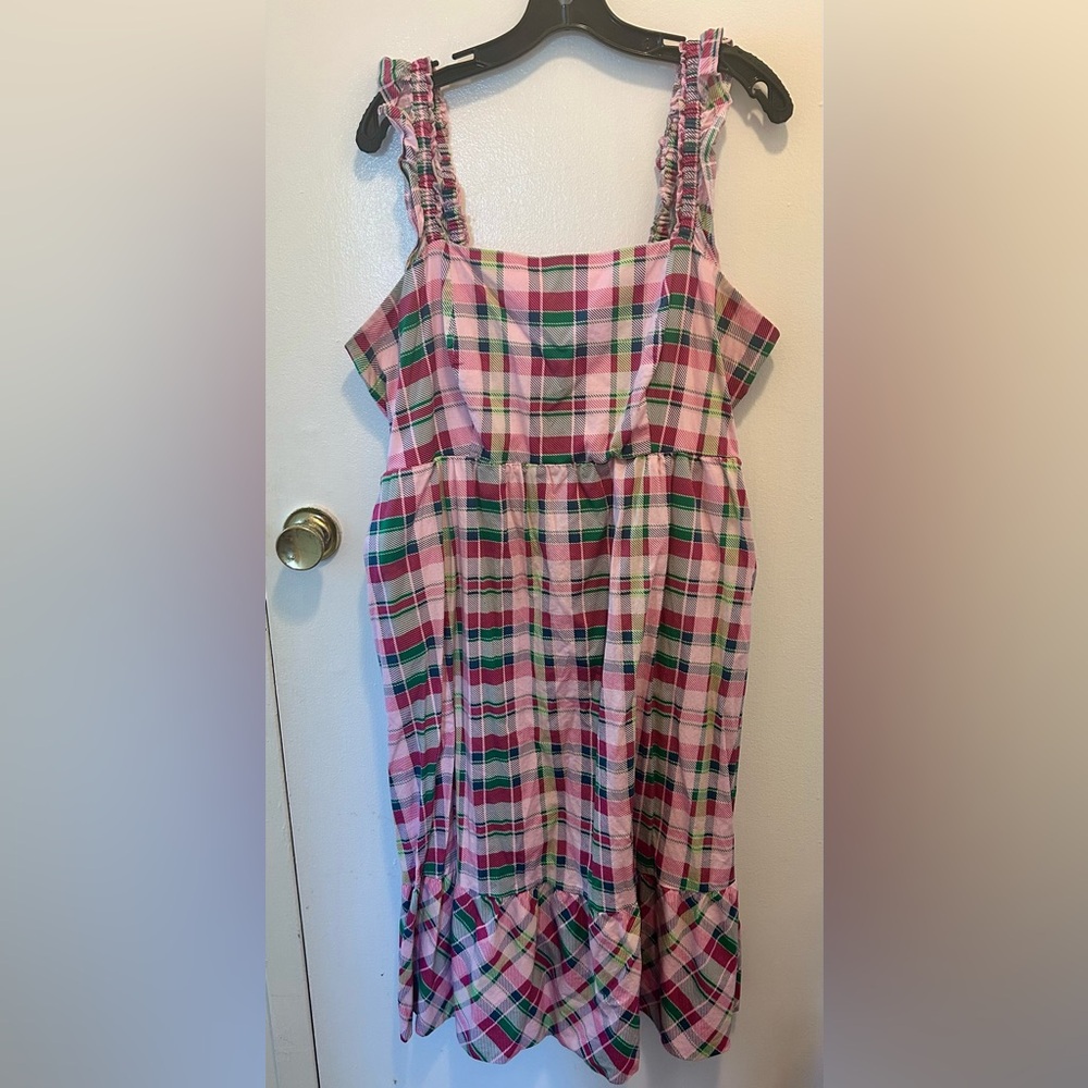 Torrid smocked plaid dress